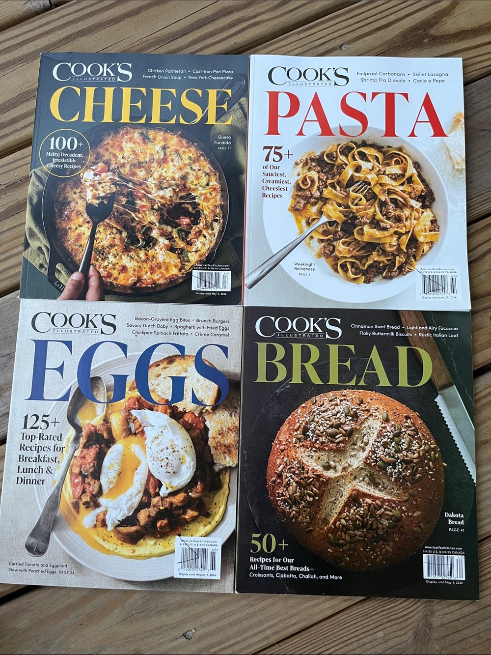 New Cooks Illustrated Lot of 4 Magazines